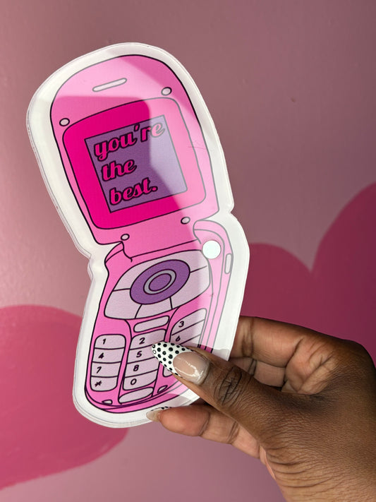Pink Phone lash tile