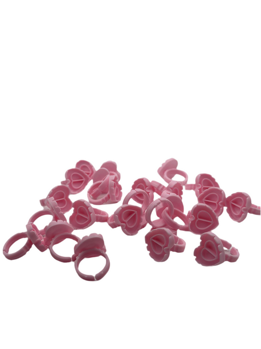 Heart Glue Rings