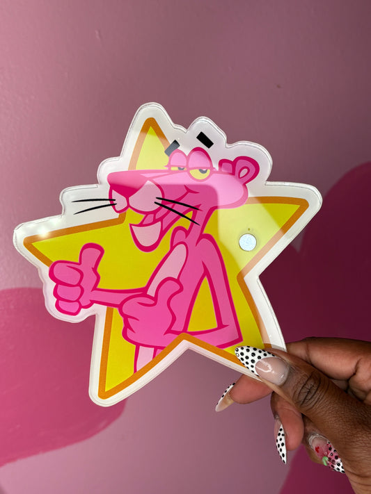 Pink panther lash tile
