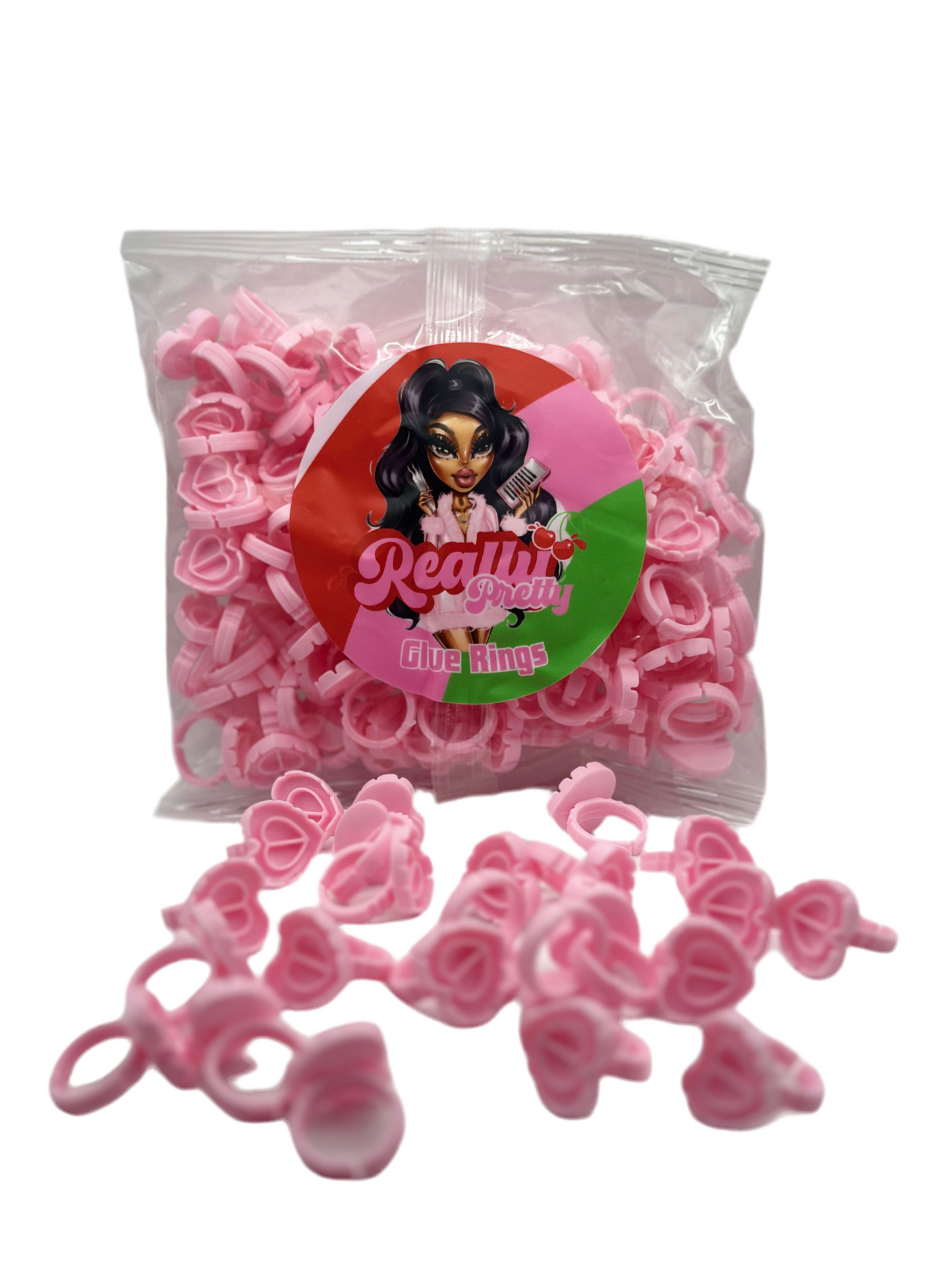 Heart Glue Rings